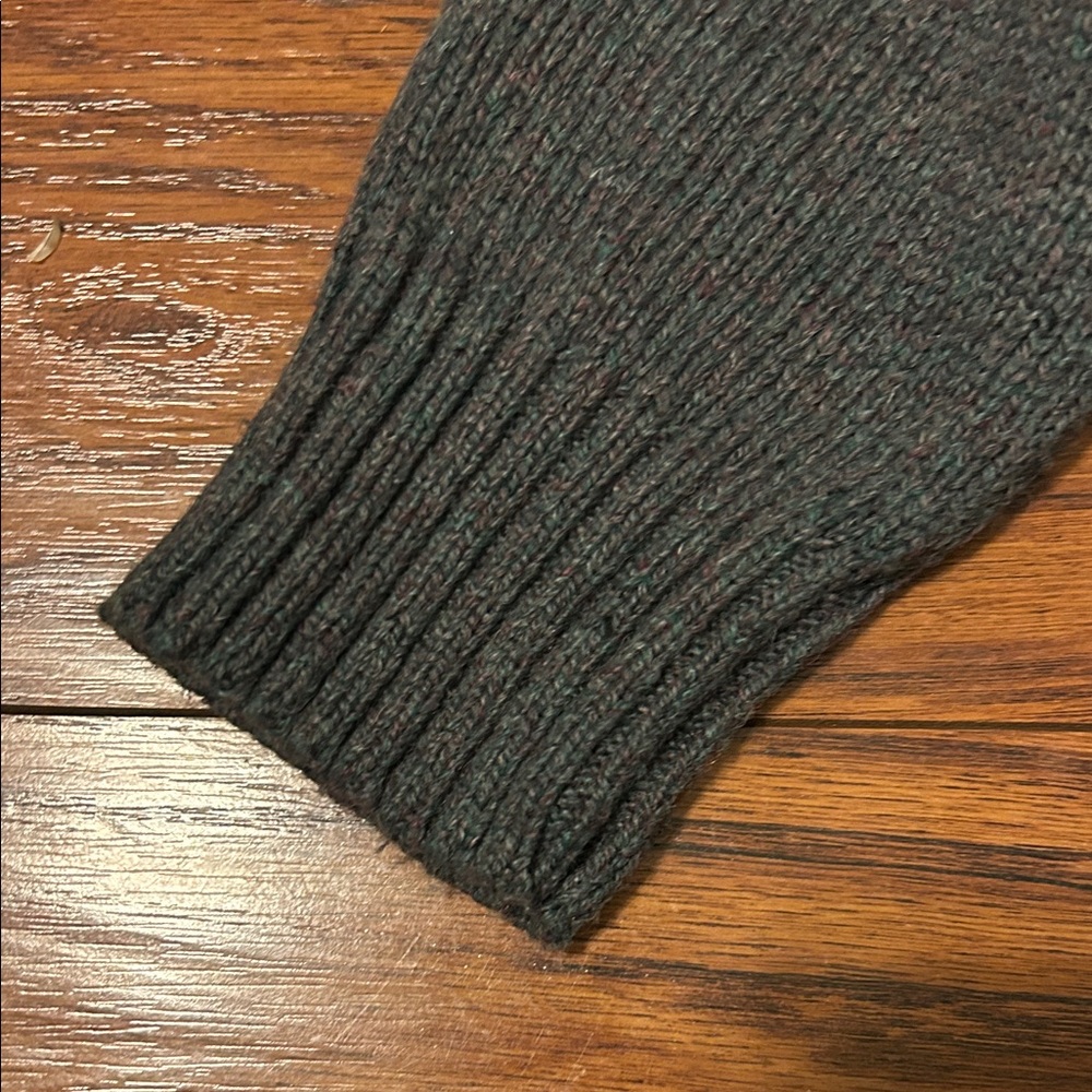 Vgt Izod Lacoste Men's Charcoal speckled Crewneck Sweater - Picture 5 of 8